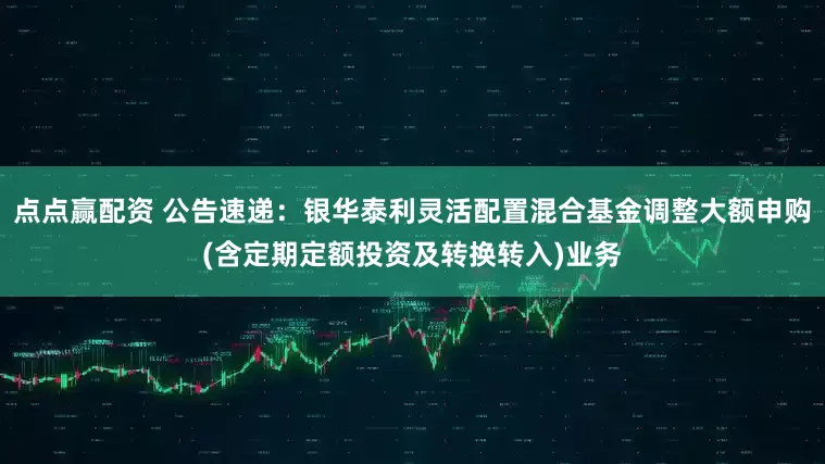 点点赢配资 公告速递:银华泰利灵活配置混合基金调整大额申购(含定期定额投资及转换转入)业务
